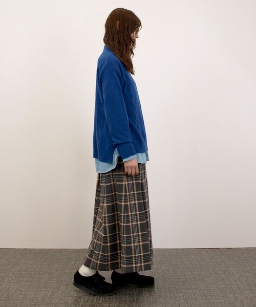 J.PRESS YORK STREET(ジェイプレスヨークストリート)の「【WOMEN】ケーブルポイント ボトルネック ニット(ニット/セーター・レディース・ブルー系/ネイビー系/レッド系/アイボリー系・F)」の7枚目の写真
