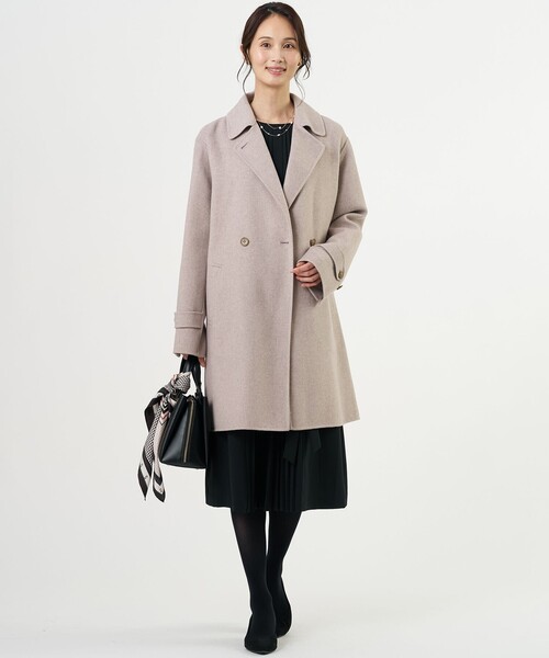 J.PRESS（ジェイプレス）の「ノルディス2wayジョーゼット フロントプリーツ ワンピース（ワンピース・レディース・ベージュ系/ネイビー系/ブラック系・7/13/11/9）」の16枚目の写真