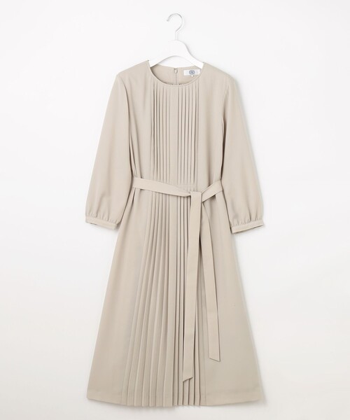 J.PRESS（ジェイプレス）の「ノルディス2wayジョーゼット フロントプリーツ ワンピース（ワンピース・レディース・ベージュ系/ネイビー系/ブラック系・7/13/11/9）」の11枚目の写真