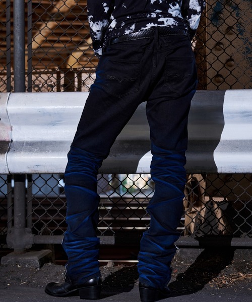 FUGA FUGA フーガフーガ　パンツ　新品未使用　フリーサイズ FUGA/フーガ』裾ZIP付き立体加工デニムパンツ（デニムパンツ）｜FUGA