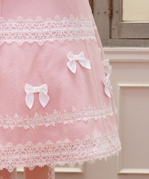 シャルミエール　chalmiere リボン　コート　ピンク　アクシーズ　axes メニーリボンコート【期間限定価格】 | Chalmiere | axes femme onlineshop