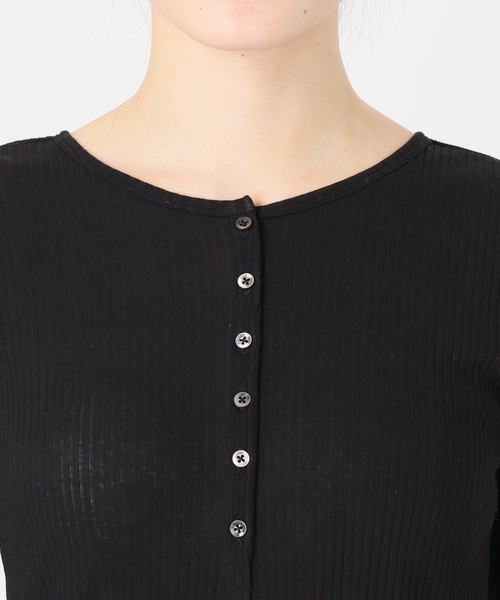 追加3》シアーテレコヘンリーネックプルオーバー（Tシャツ/カットソー