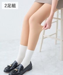 tutuanna（チュチュアンナ）の「【2足組】まるで素肌のようなフェイクタイツクリア美脚80デニール（タイツ/ストッキング）」