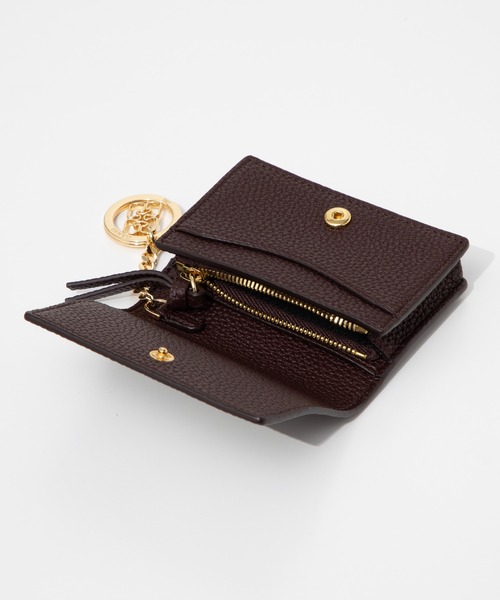 セール】GANNI Card Holder With Flap Grained ガニー カードケース