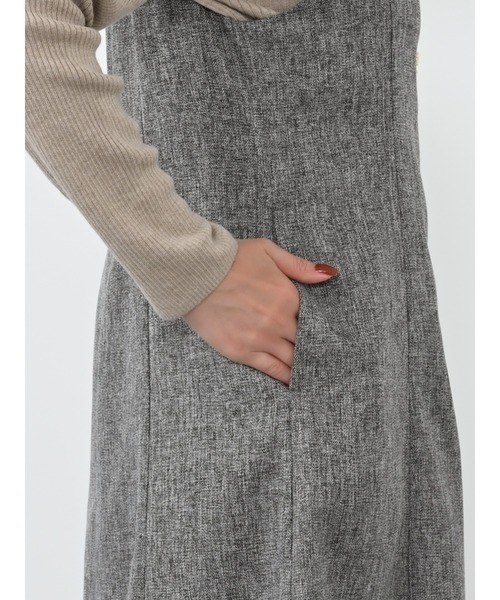 COHINA(コヒナ)の「ツイードフロントジップジャンパースカート 【低身長・小柄女性】(ワンピース・レディース・ブラック/グレー/ブラウン・SHORT/REGULAR)」の17枚目の写真