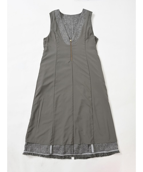 COHINA(コヒナ)の「ツイードフロントジップジャンパースカート 【低身長・小柄女性】(ワンピース・レディース・ブラック/グレー/ブラウン・SHORT/REGULAR)」の19枚目の写真