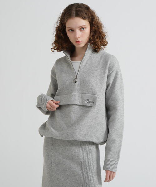 直営店限定》SHAGGY STAND PULLOVER KNIT/シャギーニット（ニット
