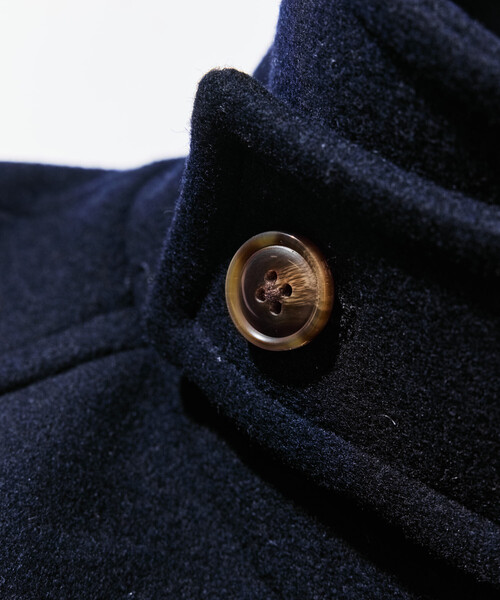 NAUTICA（ノーティカ）の「NAUTICA/ノーティカ ベルテッド ウール ステンカラーコート ロング丈（ステンカラーコート・メンズ・ネイビー/ブラウン・MEDIUM/LARGE/X-LARGE）」の8枚目の写真