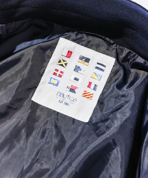 NAUTICA（ノーティカ）の「NAUTICA/ノーティカ ベルテッド ウール ステンカラーコート ロング丈（ステンカラーコート・メンズ・ネイビー/ブラウン・MEDIUM/LARGE/X-LARGE）」の16枚目の写真