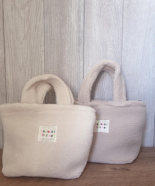 Mignonjour(ミニョンジュール)の「Mignonjour/もこもこミニトートバッグ M2857(トートバッグ・レディース・ベージュ/ブラウン/グレー/ホワイト・FREE)」の12枚目の写真