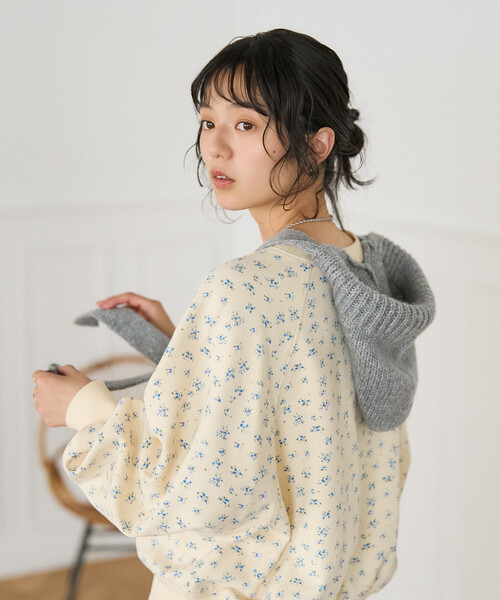 FREAK'S STORE（フリークスストア）の「ニット ボンネット（ニットキャップ/ビーニー・レディース・グレー/オフホワイト/ピンク・ONE SIZE）」の14枚目の写真