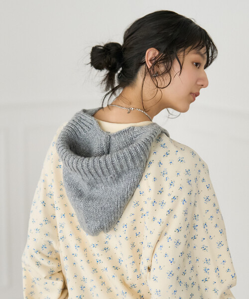 FREAK'S STORE（フリークスストア）の「ニット ボンネット（ニットキャップ/ビーニー・レディース・グレー/オフホワイト/ピンク・ONE SIZE）」の16枚目の写真