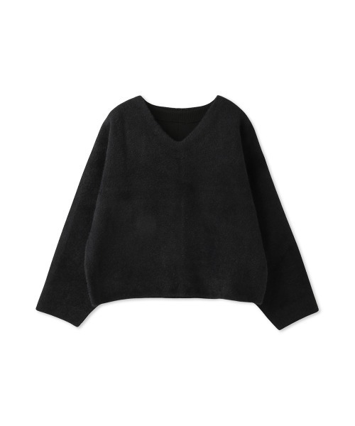 セール】フェレットタッチWフェイスボクシーニット≪手洗い可能