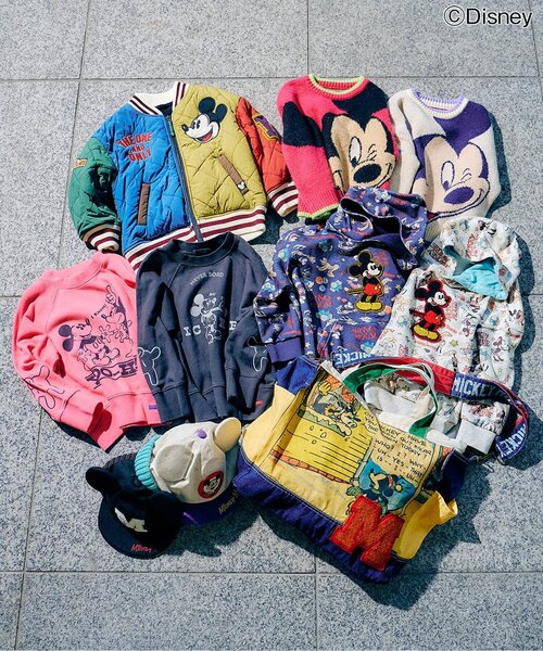 Disney（ディズニー）の「ディズニーキャラクター/総柄フーディ（パーカー・キッズ・ネイビー/アイボリー・80/90/100/110/120/130/140/150）」の6枚目の写真