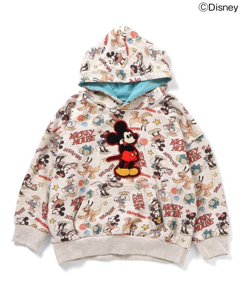 Disney（ディズニー）の「ディズニーキャラクター/総柄フーディ（パーカー・キッズ・ネイビー/アイボリー・80/90/100/110/120/130/140/150）」の7枚目の写真