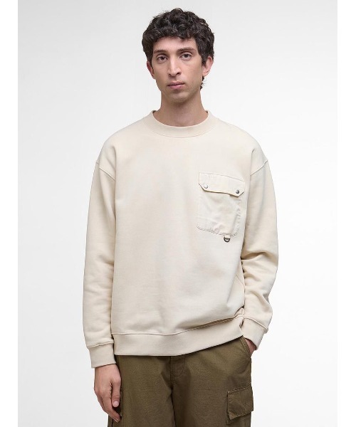 Barbour(バブアー)の「"Re-Engineered / リ エンジニアード" Leazes クルーネックスウェット(ニット/セーター・レディース・ベージュ/ブラウン・LARGE/MEDIUM/SMALL)」の2枚目の写真