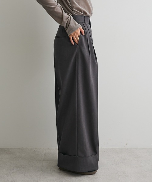 CRAFT STANDARD BOUTIQUE(クラフトスタンダードブティック)の「ロールアップパンツ(その他パンツ・レディース・チャコールグレー/ブラック/ベージュ・L/M)」の6枚目の写真