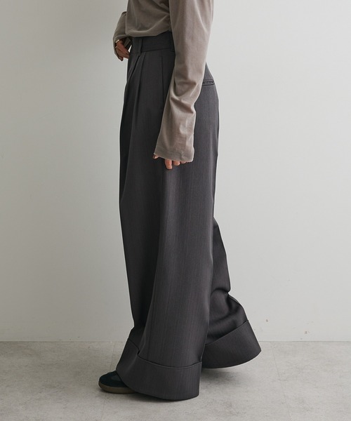 CRAFT STANDARD BOUTIQUE(クラフトスタンダードブティック)の「ロールアップパンツ(その他パンツ・レディース・チャコールグレー/ブラック/ベージュ・L/M)」の8枚目の写真