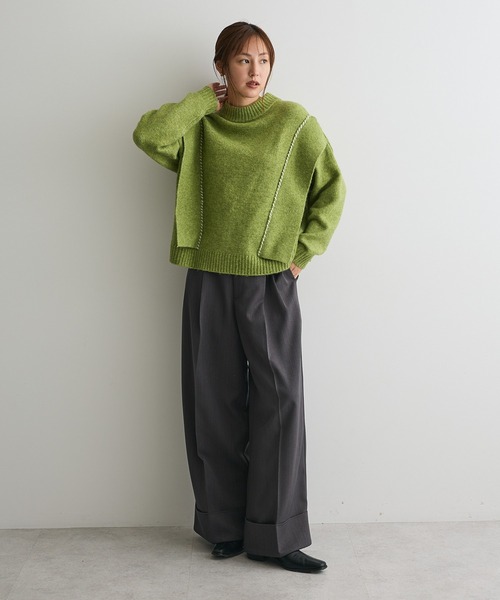 CRAFT STANDARD BOUTIQUE(クラフトスタンダードブティック)の「ロールアップパンツ(その他パンツ・レディース・チャコールグレー/ブラック/ベージュ・L/M)」の10枚目の写真