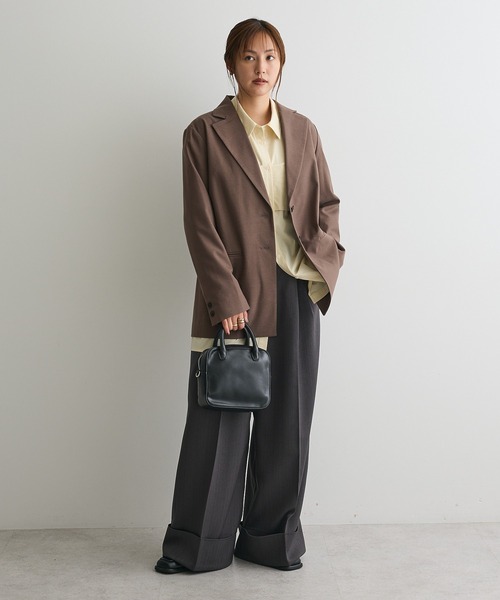 CRAFT STANDARD BOUTIQUE(クラフトスタンダードブティック)の「ロールアップパンツ(その他パンツ・レディース・チャコールグレー/ブラック/ベージュ・L/M)」の11枚目の写真