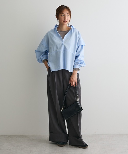 CRAFT STANDARD BOUTIQUE(クラフトスタンダードブティック)の「ロールアップパンツ(その他パンツ・レディース・チャコールグレー/ブラック/ベージュ・L/M)」の14枚目の写真