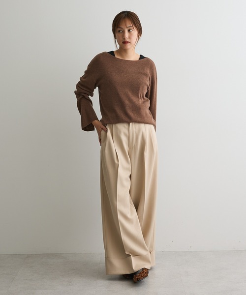 CRAFT STANDARD BOUTIQUE(クラフトスタンダードブティック)の「ロールアップパンツ(その他パンツ・レディース・チャコールグレー/ブラック/ベージュ・L/M)」の22枚目の写真