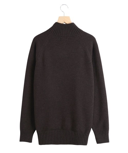 PORT BY ARK（ポートバイアーク）の「PORT BY ARK / ポートバイアーク：Half Zip Knit：PO18-KN01[COR]（ニット/セーター・メンズ・ブラウン/ブラック/アイボリー・1/2）」の22枚目の写真