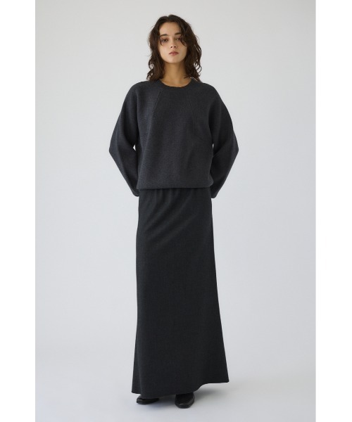 RIM.ARK（リムアーク）の「Elastic touch basic knit エラスティックタッチベーシックニット（ニット/セーター・レディース・ホワイト/グレー/ブラック/ブルー・FREE）」の3枚目の写真