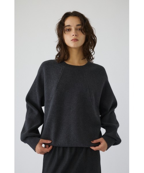 RIM.ARK（リムアーク）の「Elastic touch basic knit エラスティックタッチベーシックニット（ニット/セーター・レディース・ホワイト/グレー/ブラック/ブルー・FREE）」の15枚目の写真