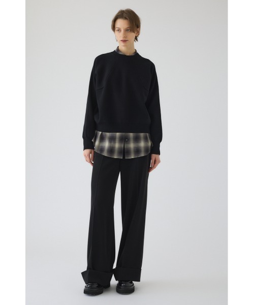 RIM.ARK（リムアーク）の「Elastic touch basic knit エラスティックタッチベーシックニット（ニット/セーター・レディース・ホワイト/グレー/ブラック/ブルー・FREE）」の19枚目の写真