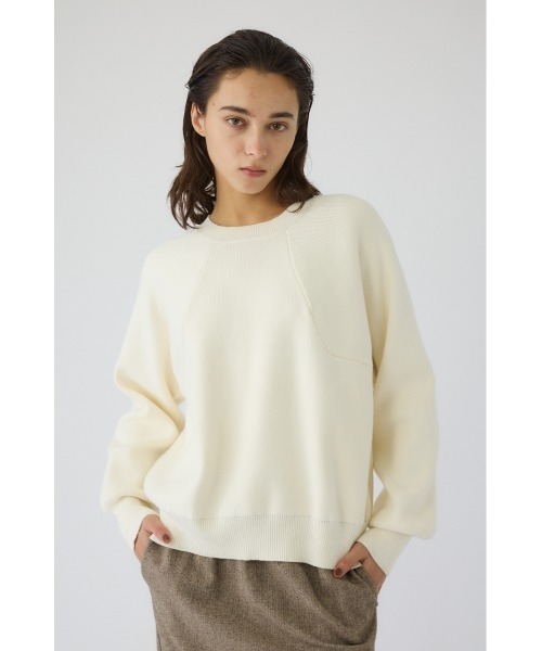 RIM.ARK（リムアーク）の「Elastic touch basic knit エラスティックタッチベーシックニット（ニット/セーター・レディース・ホワイト/グレー/ブラック/ブルー・FREE）」の16枚目の写真