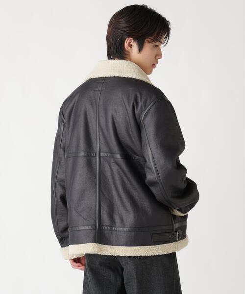 Alpha Industries(アルファインダストリーズ)の「Alpha Industries/アルファ インダストリーズ/MOUTON B-3/ムートン ビースリー(ミリタリージャケット・メンズ・ブラウン/ブラック・L/M/S/XL/XS/2XL)」の4枚目の写真