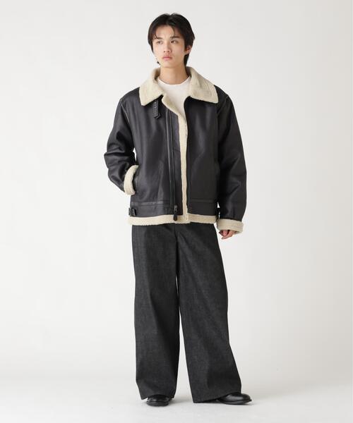 Alpha Industries(アルファインダストリーズ)の「Alpha Industries/アルファ インダストリーズ/MOUTON B-3/ムートン ビースリー(ミリタリージャケット・メンズ・ブラウン/ブラック・L/M/S/XL/XS/2XL)」の5枚目の写真