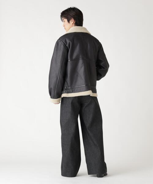 Alpha Industries(アルファインダストリーズ)の「Alpha Industries/アルファ インダストリーズ/MOUTON B-3/ムートン ビースリー(ミリタリージャケット・メンズ・ブラウン/ブラック・L/M/S/XL/XS/2XL)」の6枚目の写真