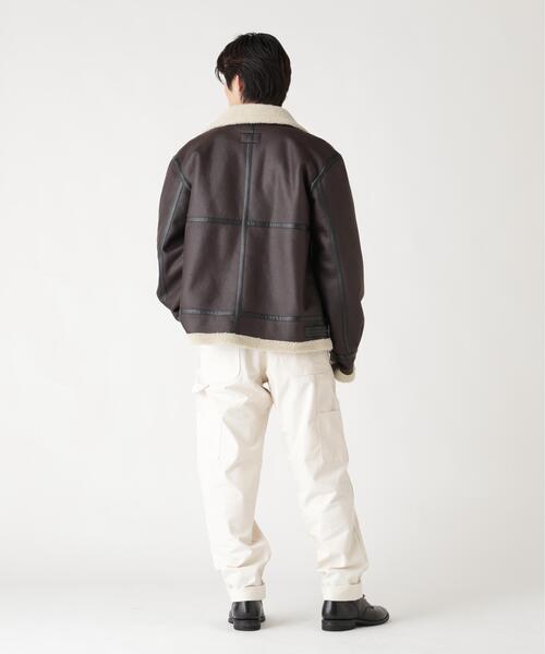 Alpha Industries(アルファインダストリーズ)の「Alpha Industries/アルファ インダストリーズ/MOUTON B-3/ムートン ビースリー(ミリタリージャケット・メンズ・ブラウン/ブラック・L/M/S/XL/XS/2XL)」の12枚目の写真