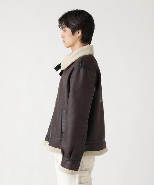 Alpha Industries(アルファインダストリーズ)の「Alpha Industries/アルファ インダストリーズ/MOUTON B-3/ムートン ビースリー(ミリタリージャケット・メンズ・ブラウン/ブラック・L/M/S/XL/XS/2XL)」の13枚目の写真