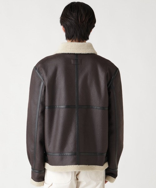 Alpha Industries(アルファインダストリーズ)の「Alpha Industries/アルファ インダストリーズ/MOUTON B-3/ムートン ビースリー(ミリタリージャケット・メンズ・ブラウン/ブラック・L/M/S/XL/XS/2XL)」の10枚目の写真