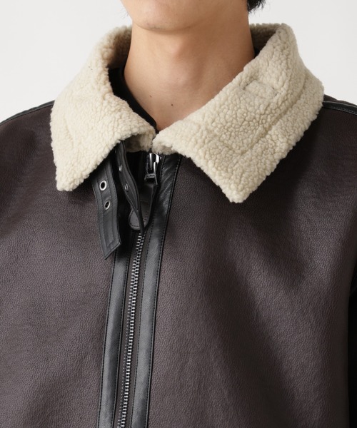 Alpha Industries(アルファインダストリーズ)の「Alpha Industries/アルファ インダストリーズ/MOUTON B-3/ムートン ビースリー(ミリタリージャケット・メンズ・ブラウン/ブラック・L/M/S/XL/XS/2XL)」の11枚目の写真