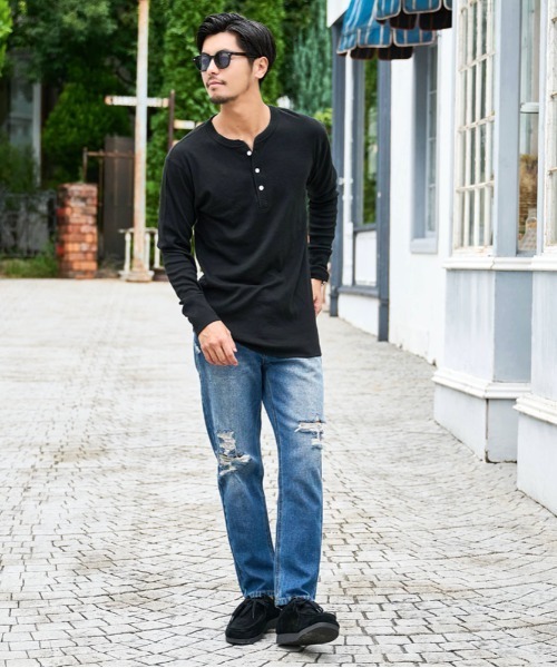 SILVER BULLET(シルバーバレット)の「『SILVER BULLET SELECT AP/シルバーバレットセレクト』ヘンリーネック長袖Tシャツ【GC】(Tシャツ/カットソー・メンズ・グレー/ブラック/ホワイト・L/M)」の10枚目の写真