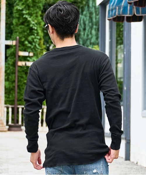 SILVER BULLET(シルバーバレット)の「『SILVER BULLET SELECT AP/シルバーバレットセレクト』ヘンリーネック長袖Tシャツ【GC】(Tシャツ/カットソー・メンズ・グレー/ブラック/ホワイト・L/M)」の4枚目の写真