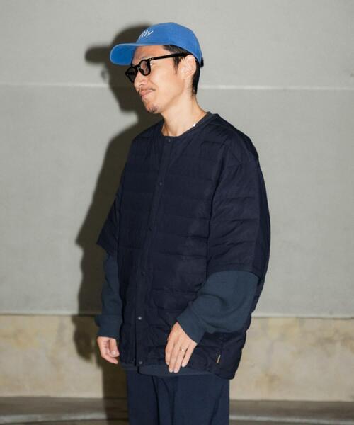 URBAN RESEARCH（アーバンリサーチ）の「Wide Dad　Dad HANSODE MIDDLE DOWN（ダウンジャケット/コート・メンズ・ネイビー・2/1）」の3枚目の写真