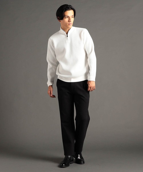 MONSIEUR NICOLE（ムッシュニコル）の「ハイストレッチジャージ ワイドパンツ（その他パンツ・メンズ・オフホワイト/チャコールグレー・SMALL/MEDIUM/LARGE/X-LARGE）」の7枚目の写真