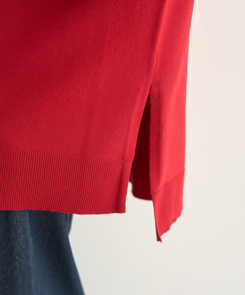 earth music&ecology(アースミュージックアンドエコロジー)の「選べる丈ハイネックニット(ニット/セーター・レディース・ベージュ/ブラック/アイボリー/レッド・L/S)」の20枚目の写真