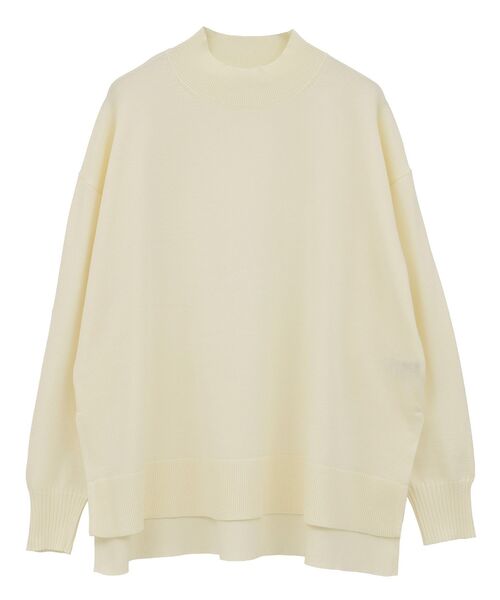 earth music&ecology(アースミュージックアンドエコロジー)の「選べる丈ハイネックニット(ニット/セーター・レディース・ベージュ/ブラック/アイボリー/レッド・L/S)」の10枚目の写真