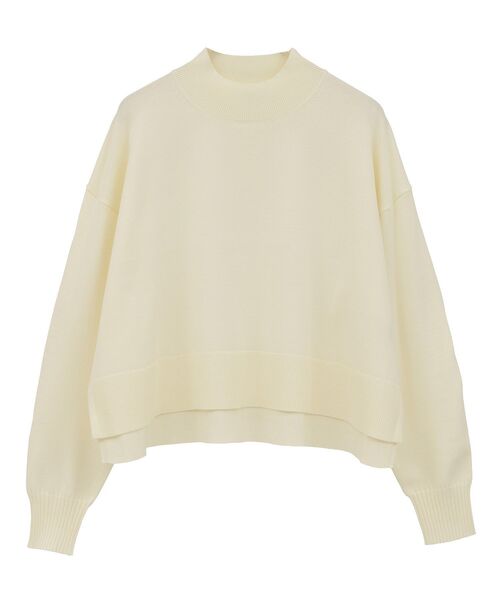 earth music&ecology(アースミュージックアンドエコロジー)の「選べる丈ハイネックニット(ニット/セーター・レディース・ベージュ/ブラック/アイボリー/レッド・L/S)」の6枚目の写真