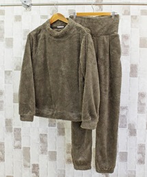 TopIsm（トップイズム）の「ルームウェア パジャマ 上下セットアップ 部屋着 シャギーボアフリース もこもこ 腹巻きパンツ ハイネックトレーナー 秋冬 寝巻き 暖かい あったかい メンズ（ルームウェア/パジャマ）」