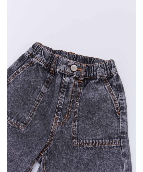 Ocean&Ground(オーシャン&グラウンド)の「Jr.フリルデニム(デニムパンツ・キッズ・ケミカルウォッシュ/ダークインディゴブルー/ブラック・160/150)」の12枚目の写真