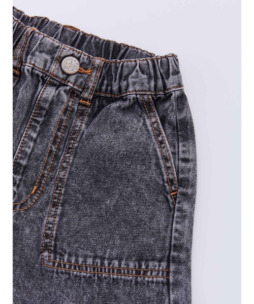 Ocean&Ground(オーシャン&グラウンド)の「Jr.フリルデニム(デニムパンツ・キッズ・ケミカルウォッシュ/ダークインディゴブルー/ブラック・160/150)」の13枚目の写真