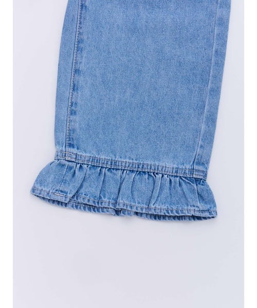 Ocean&Ground(オーシャン&グラウンド)の「Jr.フリルデニム(デニムパンツ・キッズ・ケミカルウォッシュ/ダークインディゴブルー/ブラック・160/150)」の16枚目の写真