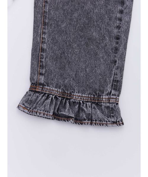 Ocean&Ground(オーシャン&グラウンド)の「Jr.フリルデニム(デニムパンツ・キッズ・ケミカルウォッシュ/ダークインディゴブルー/ブラック・160/150)」の17枚目の写真